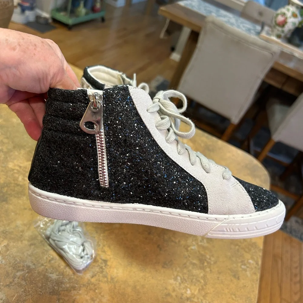 Vintage Havana Dormy Glitter High-Top Sneakers